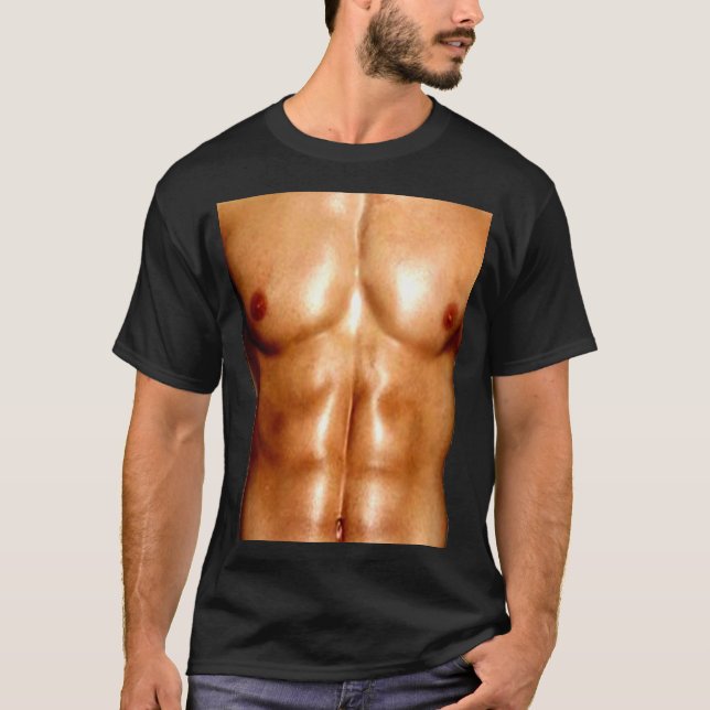 das T-Shirt der lustigen Männer, SECHS SATZ (Vorderseite)