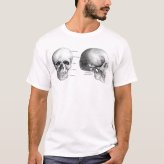 Das T-Shirt der Schädel-weißen Männer