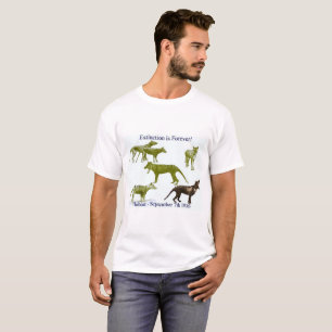 Das T-Shirt der tasmanischen Tigerthylacine-Männe