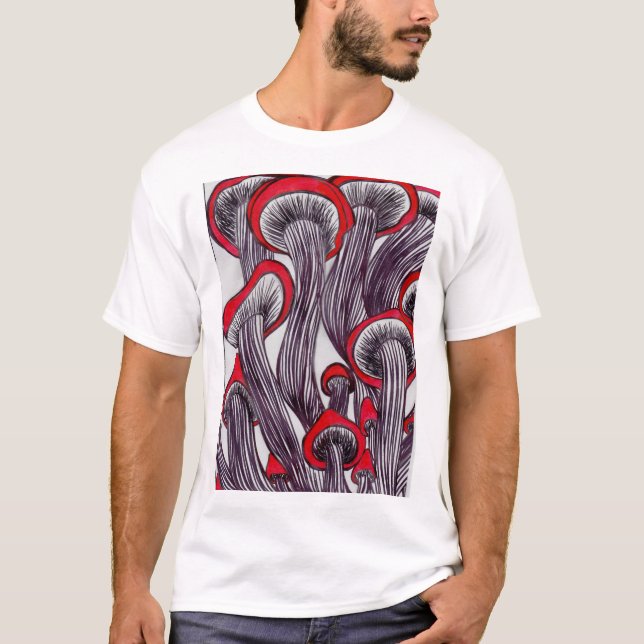 Das T-Shirt der Trippy Pilz-Männer (Vorderseite)