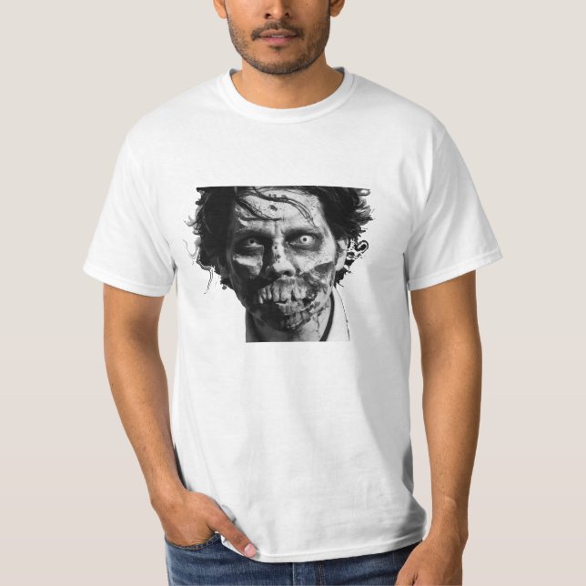 Das T-Shirt der Zombie-Gesichts-Männer (Vorderseite)