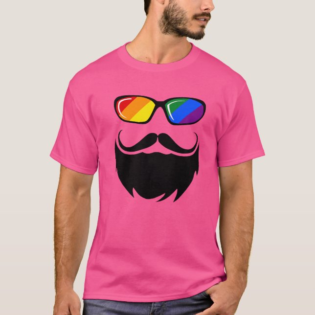 Das T-Shirt des Bärengeises Rainbow LGBT Pride Bar (Vorderseite)