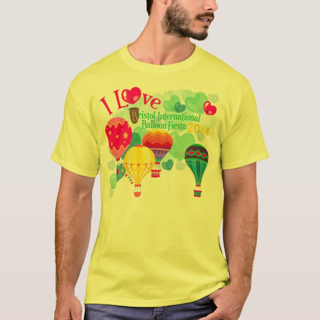 Das T-Shirt des Bristol-Ballon-Fiesta-Mannes (Vorderseite)