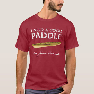 Das T-Shirt des Kajakpaddler-Mannes