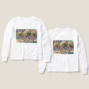 Das T-Shirt des Mädchens mit langem Schlaf.