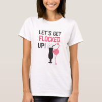 Das T-Shirt Flamingo-Shirt-der lustigen scharenden