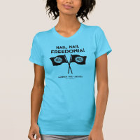 Das T-Shirt Freedonia Frauen (Türkis)