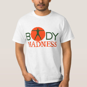 Das T-Shirt Körper-Verrücktheits-Fitness-der
