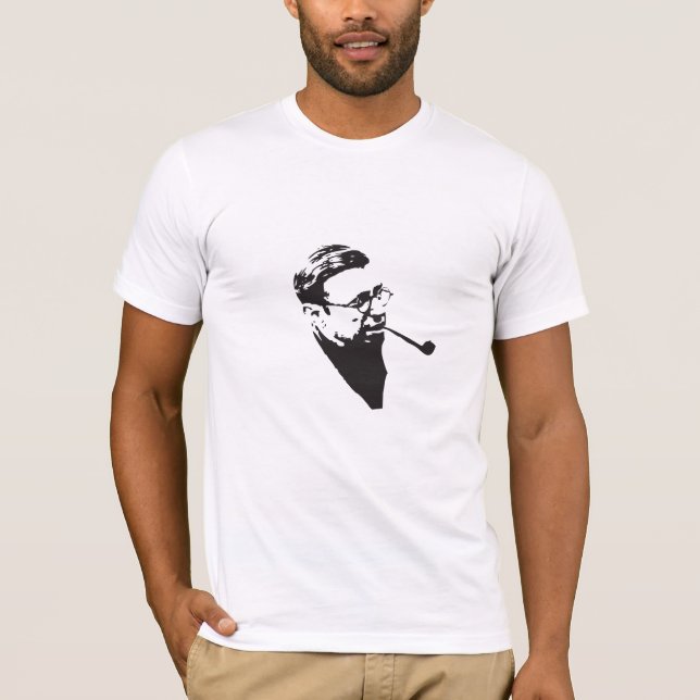Das T-Shirt Sartre-Männer (Vorderseite)
