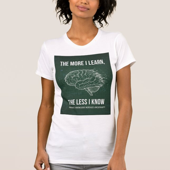 Das T-Shirt 'The Knowledge Paradox' (Vorderseite)