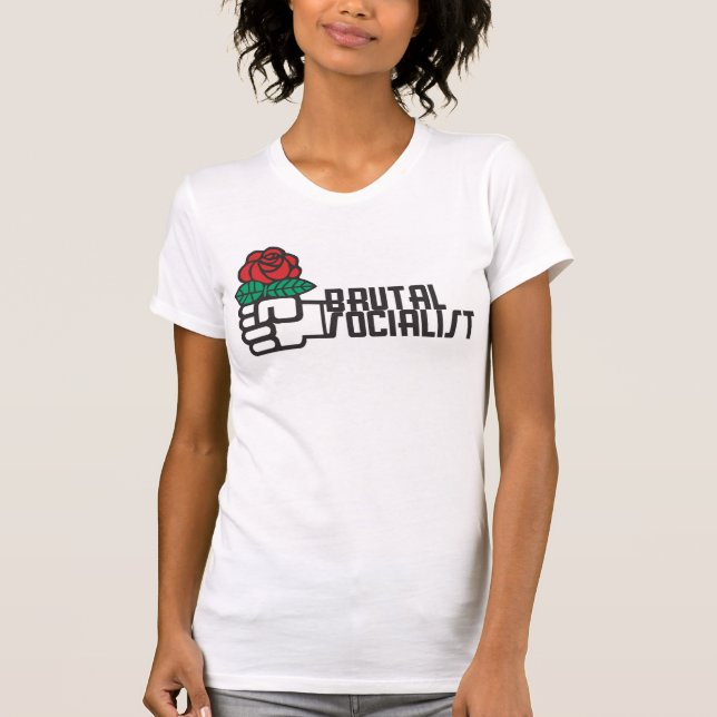Das T-Stück der groben sozialistischen Frauen T-Shirt (Vorderseite)