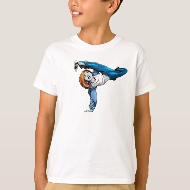 Das T-Stück des Bgirl Handstand-Kindes T-Shirt (Vorderseite)