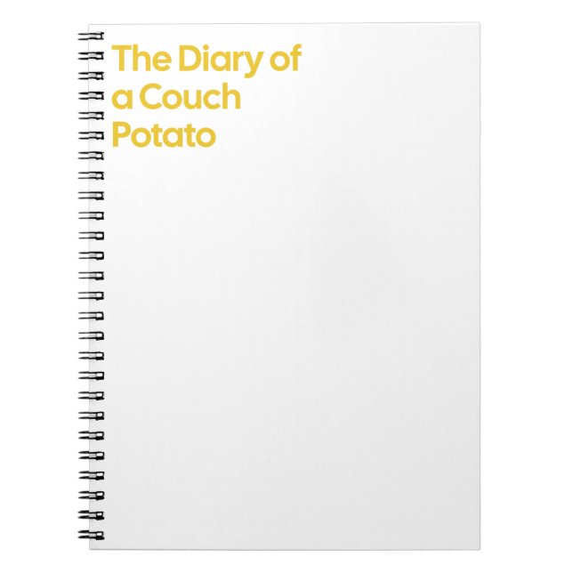 Das Tagebuch eines Couch-Potato-Notebooks (Vorderseite)