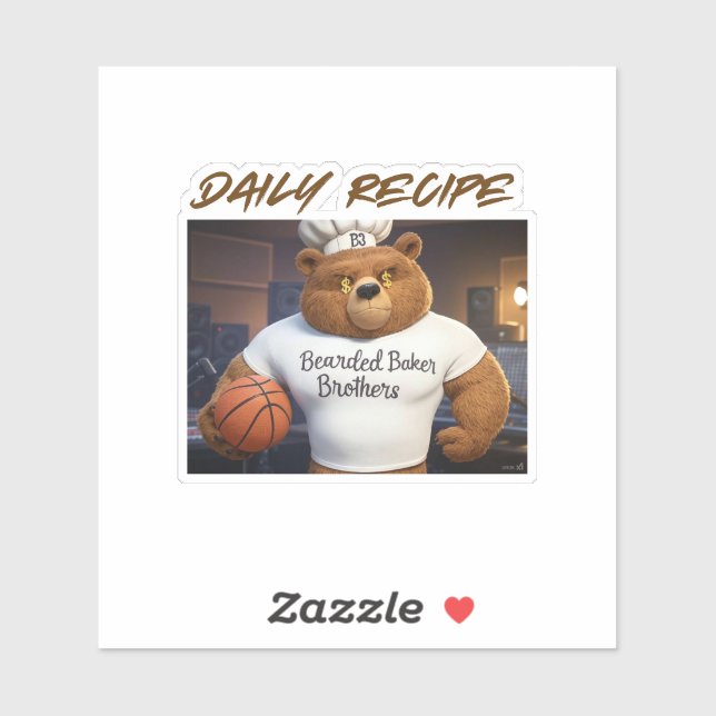 Das Tagesrezept Aufkleber (Blatt)