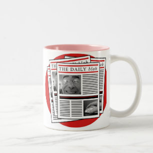 Das tägliche Blabla Zweifarbige Tasse