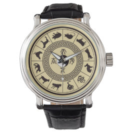 Das Tai Chi Zodiac Wheel Armbanduhr