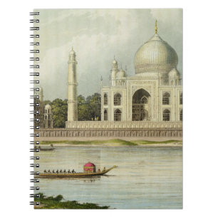 Das Taj Mahal, Grab des Kaisers Shah Jehan und Notizblock
