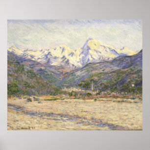 Das Tal der Nervia Claude Monet Poster