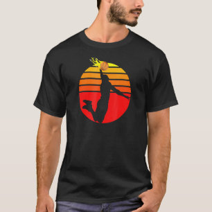 Das Tal Phoenix Sun Basketball Retro Sonnenunterga T-Shirt