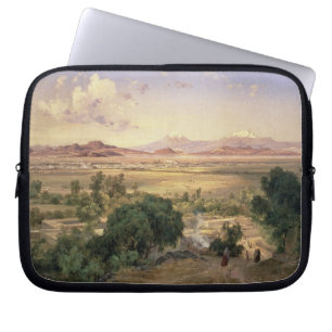 Das Tal von Mexiko vom niedrigen Ridge von Tacubay Laptopschutzhülle