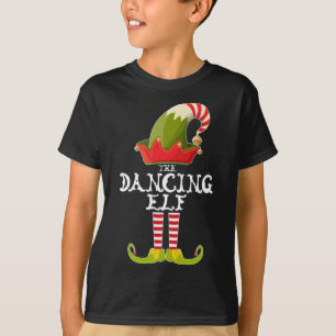 Das tanzende Elf Funny Weihnachtsgeschenk Matching T-Shirt