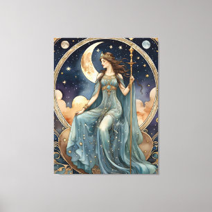 das Tarot der Hohepriesterin Leinwanddruck