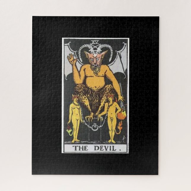 Das Tarot-Kartenpuzzle des Teufels (Vertikal)