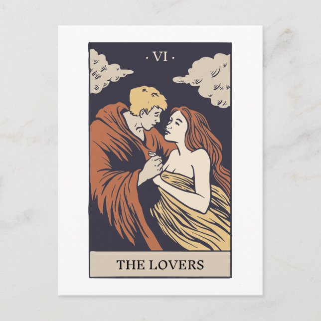 Das Tarot Lovers Postkarte (Vorderseite)