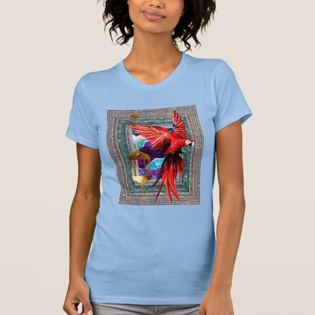Das Tarot von Scharlachrot und Hermit - Papagei T-Shirt (Vorderseite)