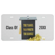Das Tassel Abschluss-Lizenzschild