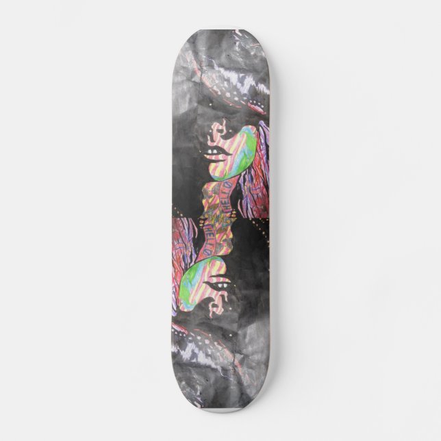 Das tätowierte Mädchen Skateboard (Vorderseite)
