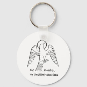 Das Taube-d Symbol des Heiliger Geist Schlüsselanhänger