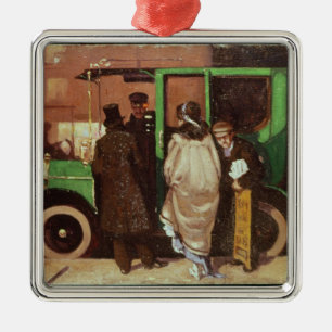 Das Taxi, c.1908-10 Silbernes Ornament