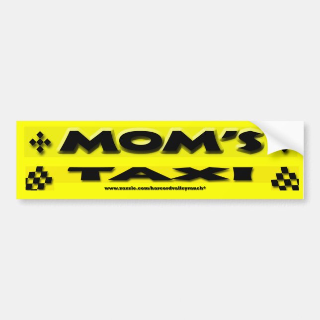 Das Taxi der Mama Autoaufkleber (Vorne)