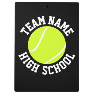 Das Team-Namen-und Farbsport des Tennis-Trainers Klemmbrett