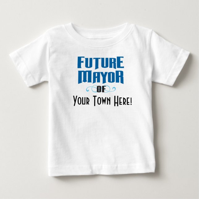 Das Tee-Shirt des zukünftigen Bürgermeisters deine Baby T-shirt (Vorderseite)