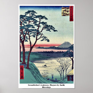 Das Teehaus des Großvaters, Meguro durch Andō, Poster