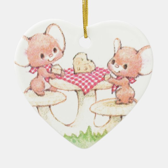Das Teilen ist kümmerte Frühlings-Sommer-Mäuse Keramikornament (Vorne)