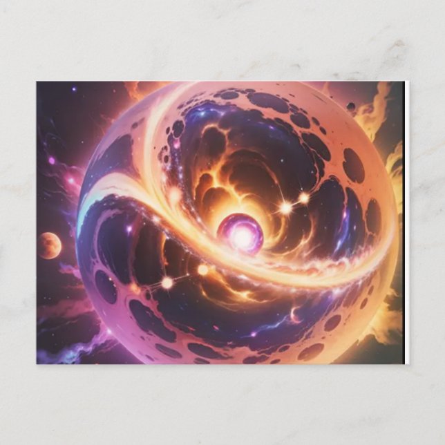 das Teleskop für den Webspace, Postkarte (Vorderseite)