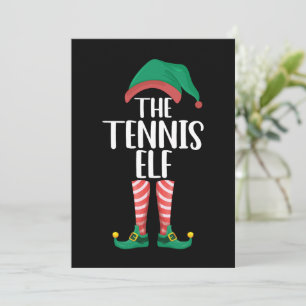 Das Tennis-Elf-Weihnachten der passenden Familieng Einladung