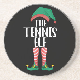Das Tennis-Elf-Weihnachten der passenden Familieng Getränkeuntersetzer