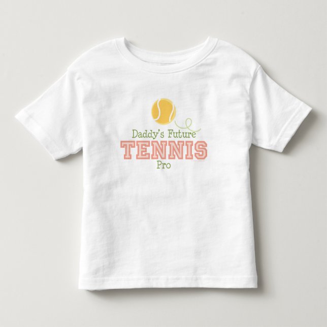 Das Tennis-Kleinkind-T-Shirt des Vatis zukünftiges Kleinkind T-shirt (Vorderseite)