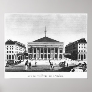 Das Theater de L'Odeon, c.1830 Poster