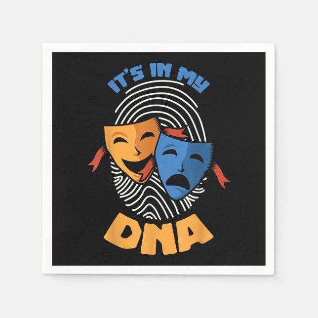 Das Theater maskiert es in meinen DNA-Lover-Filmen Serviette (Vorderseite)