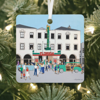 Das Theater von Florida Ornament Aus Metall