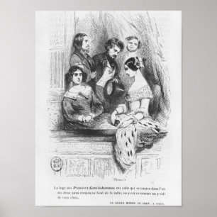 Das Theaterstück Premiers Gentilhommes Poster