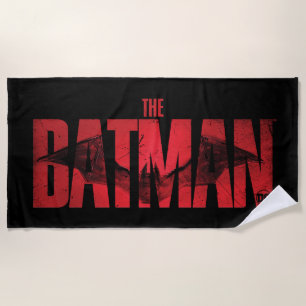 Das theatralische Logo von Batman Strandtuch