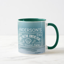 Das Thema "Beach Waves" Malerei Tasse