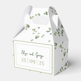 Das Thema Grüne Wälder in einer Hochzeit Geschenkschachtel