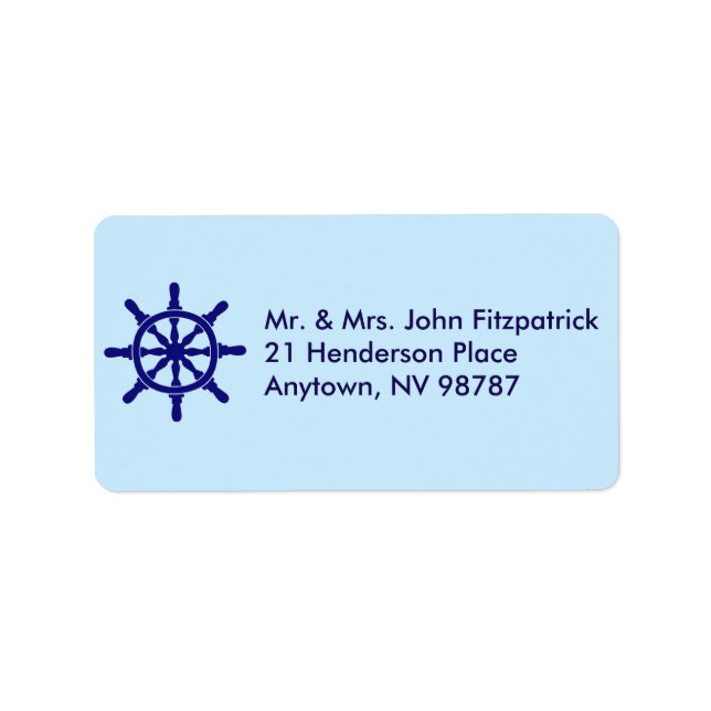 Das Thema "Schiffskörper" Adressaufkleber (Vorne)